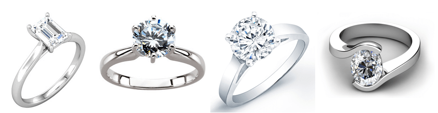 Examples of Solitaire engagement rings