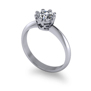 solitaire ring with filagree setting