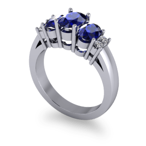 Beautiful sapphire eternity ring