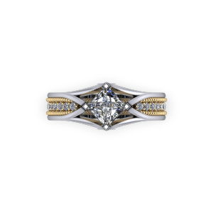 architectural two tone ring