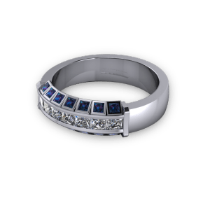 Alexandrite and diamond ring