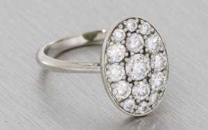 Pave Diamond Engagement Ring - Portfolio