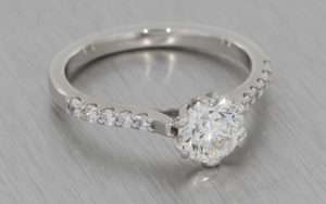 Floral 1ct Diamond Ring